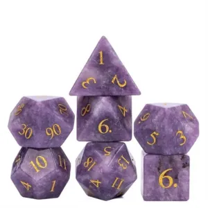 Lilac Storm - Gemstone Dice