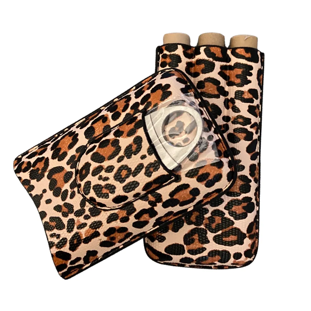Lit Leopard Cigar Case
