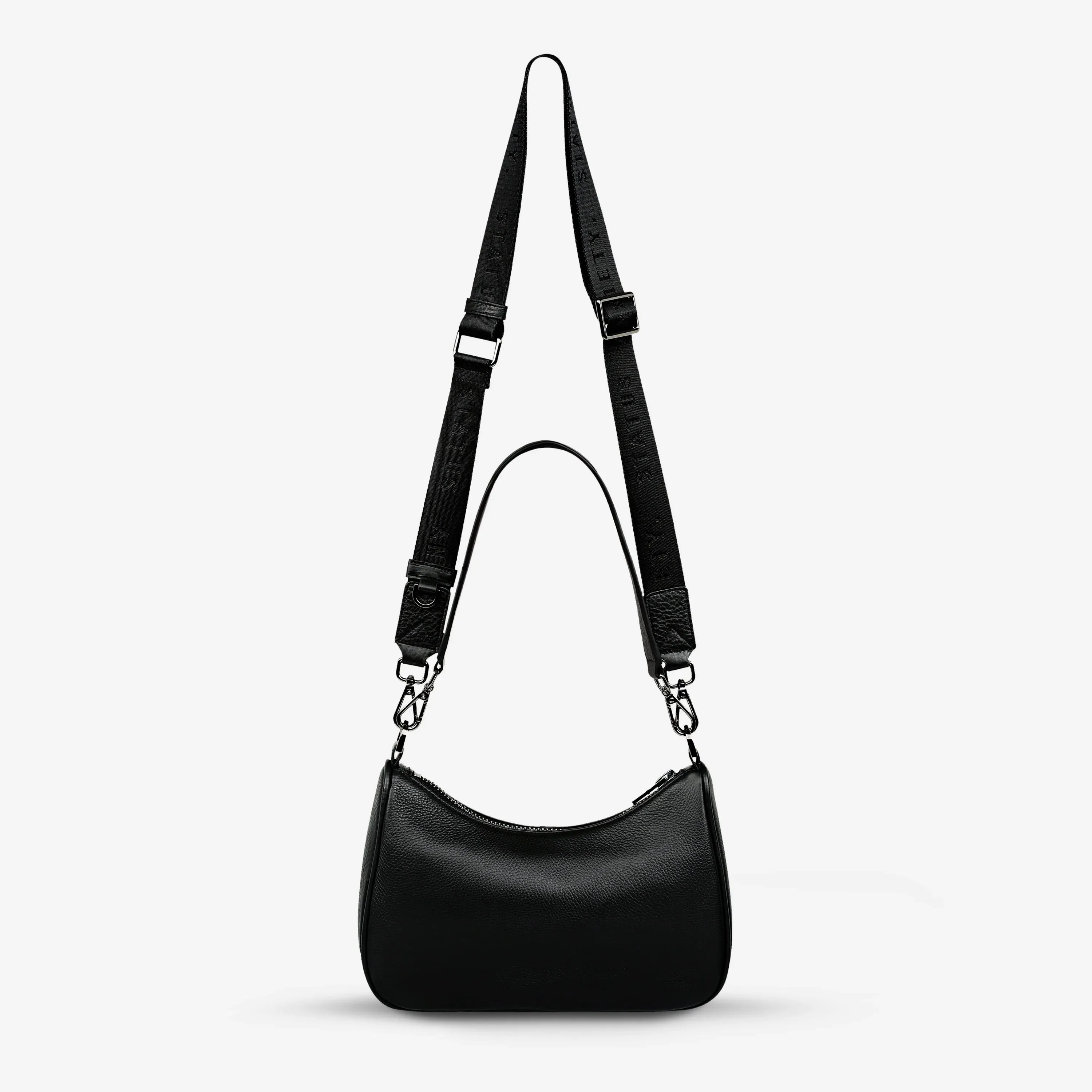 Look Both Ways Bag | Black Leather
