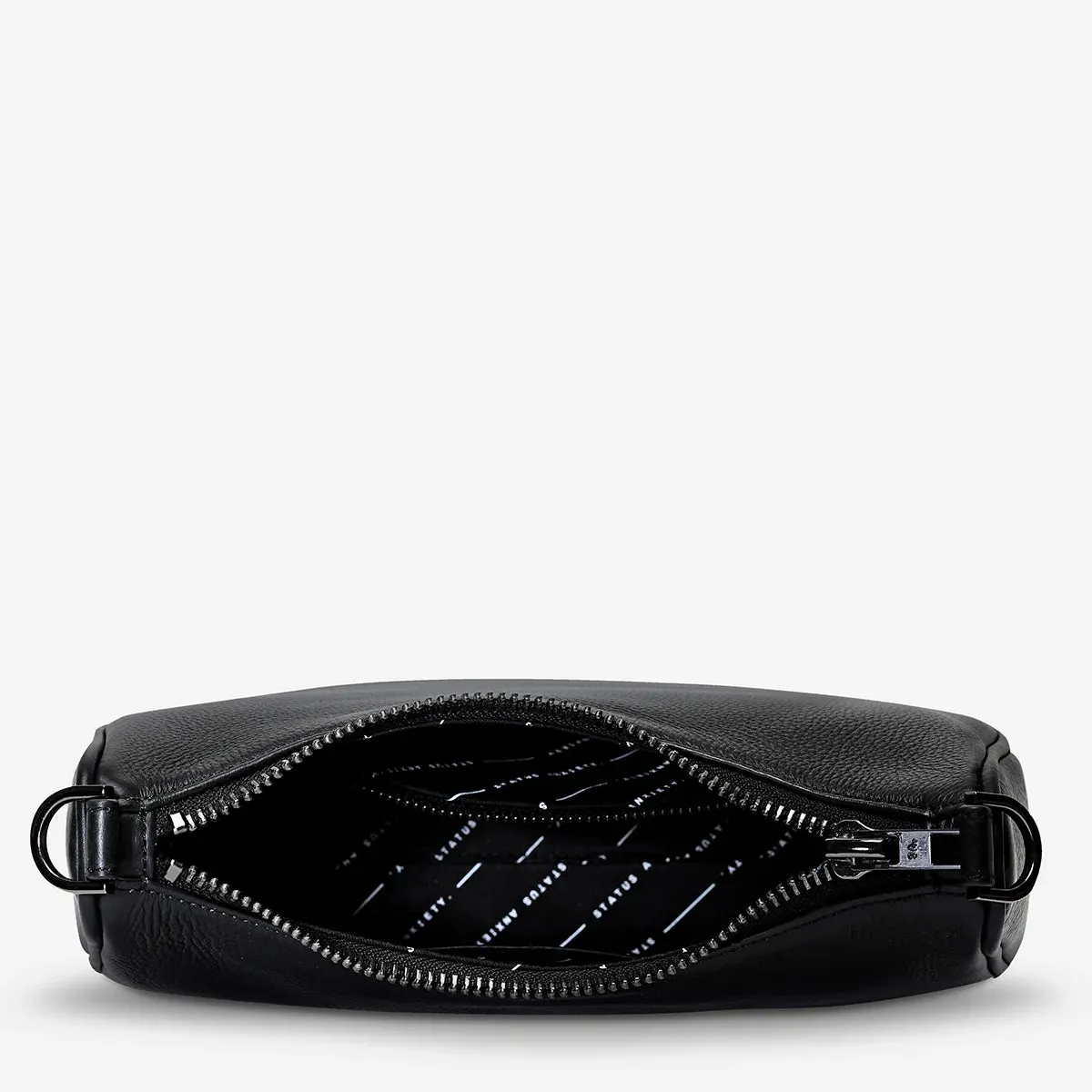 Look Both Ways Bag | Black Leather