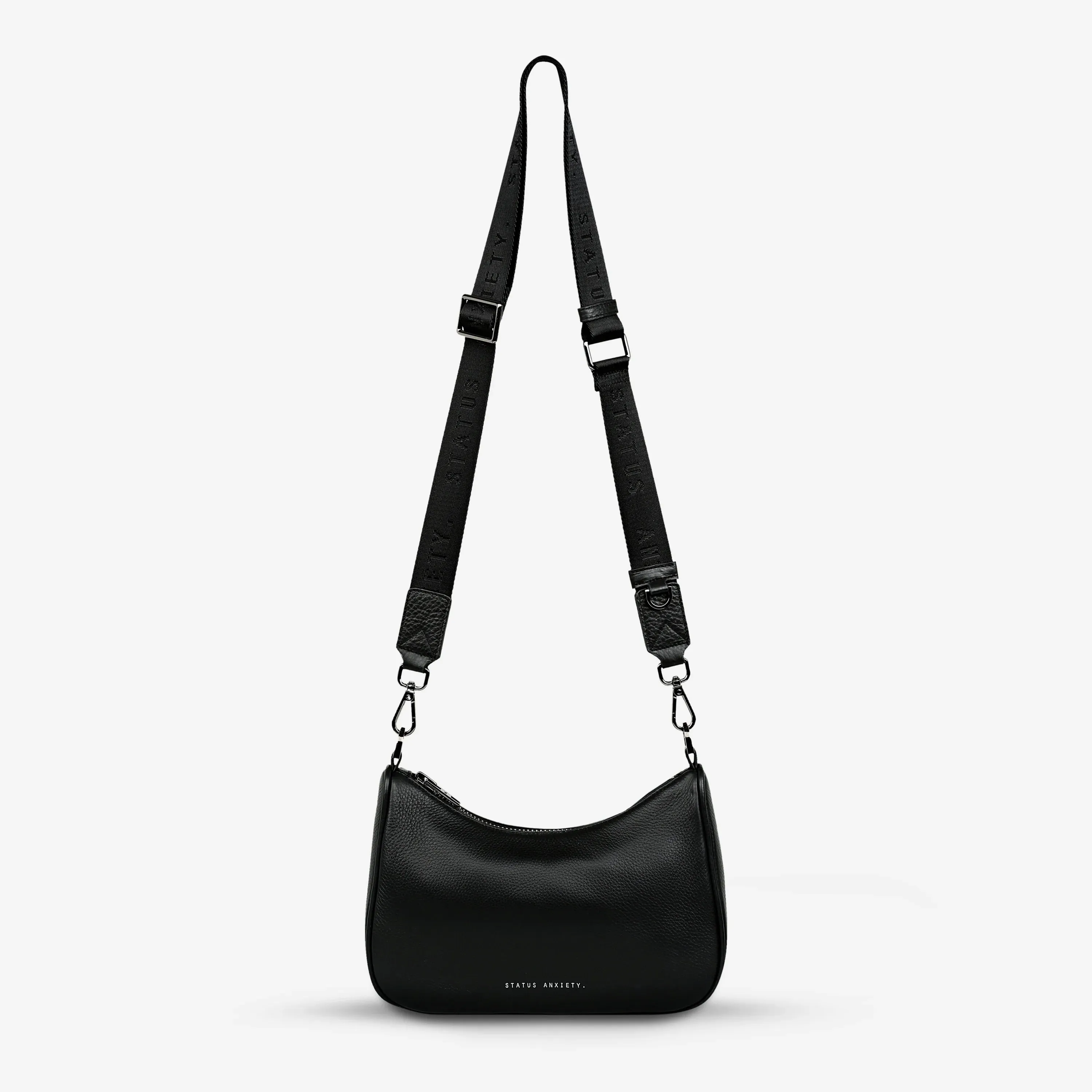 Look Both Ways Bag | Black Leather