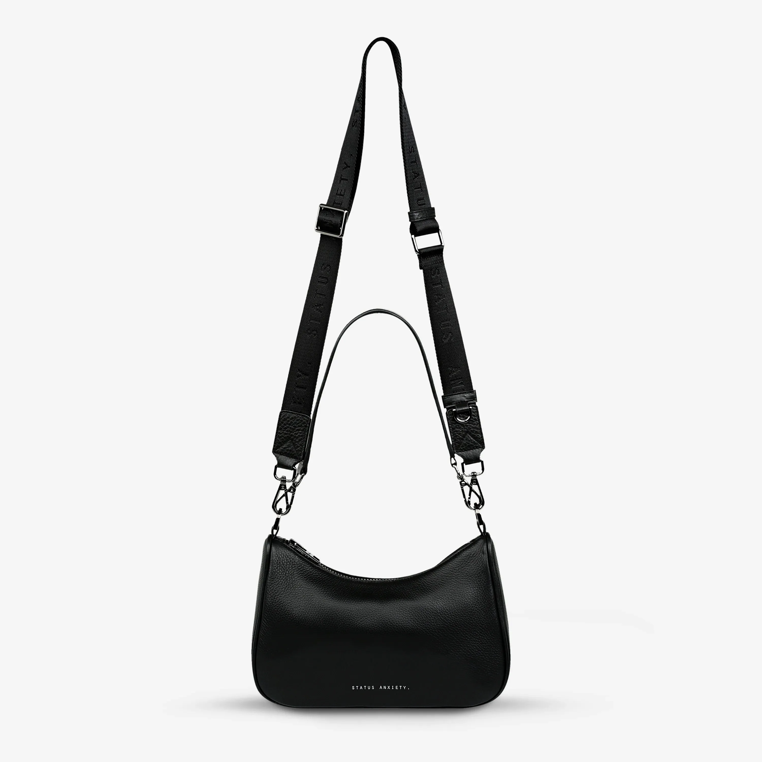 Look Both Ways Bag | Black Leather