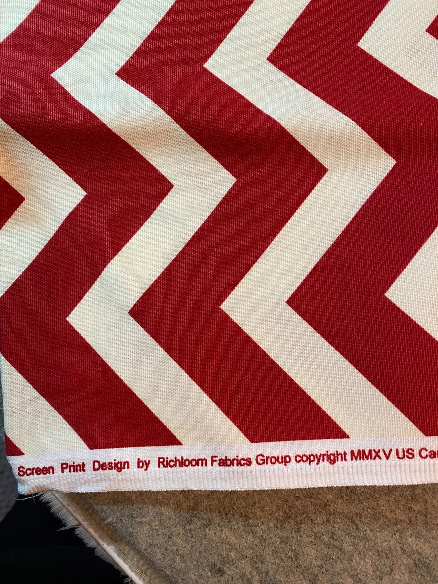 Lot of Decorator cotton canvas fabrics pink red 6 pieces 3.5 lbs