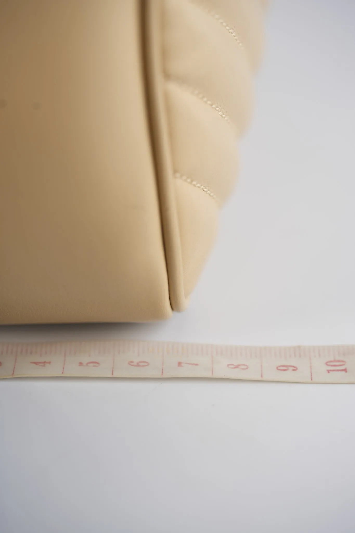 Lou Camera Bag in Cream Quilted Leather