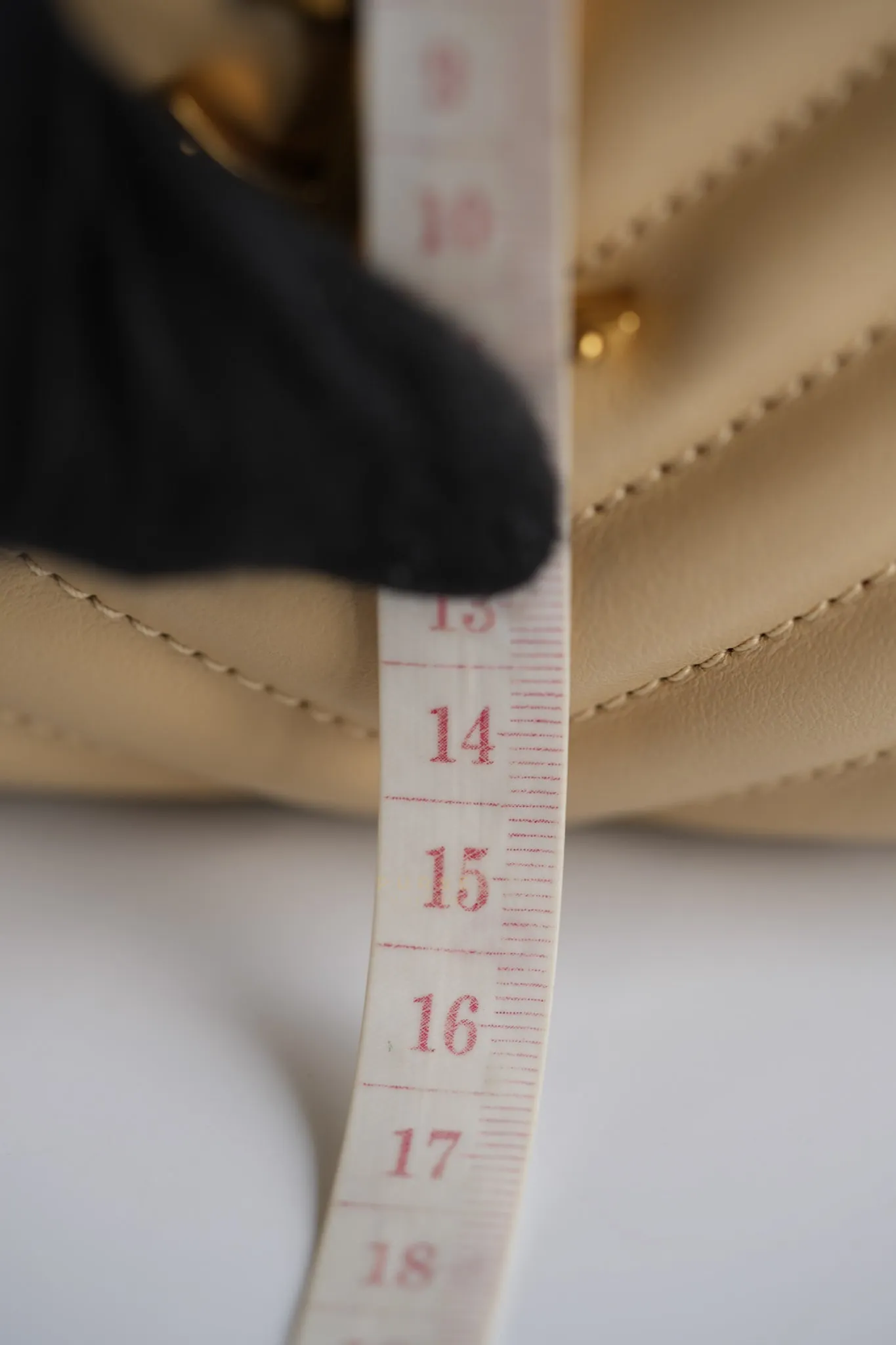 Lou Camera Bag in Cream Quilted Leather