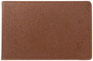 Louis Vuitton Brown ID Holder Card Wallet Insert 1LZ1104