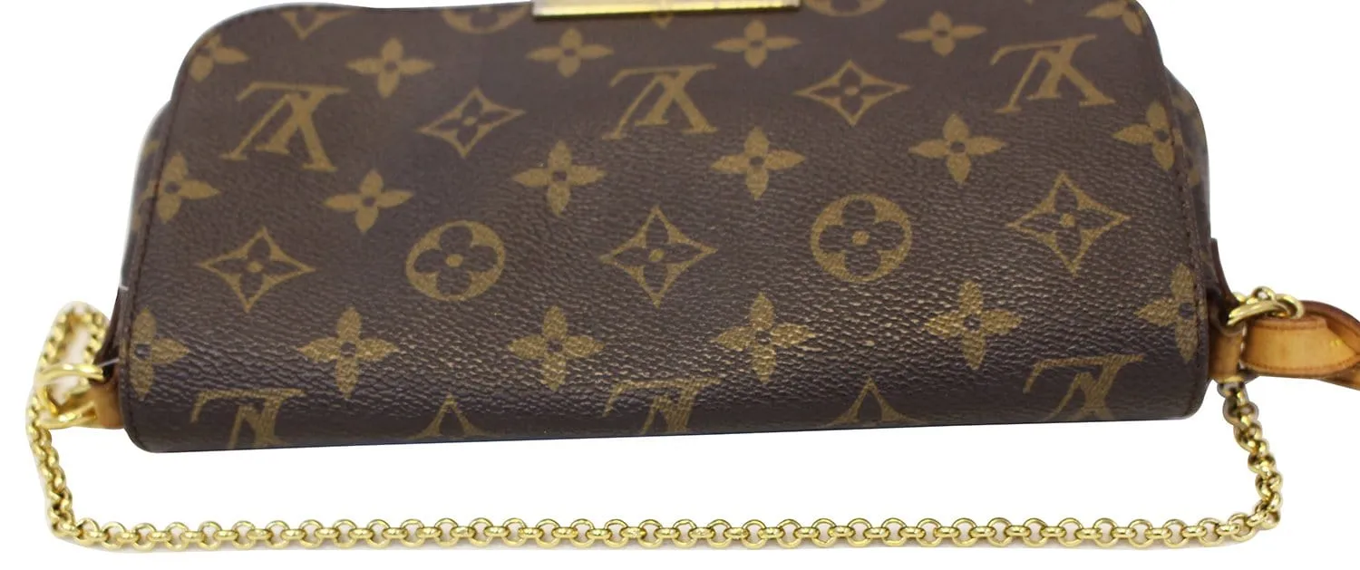 LOUIS VUITTON Crossbody Bag Used Monogram Canvas Favorite PM