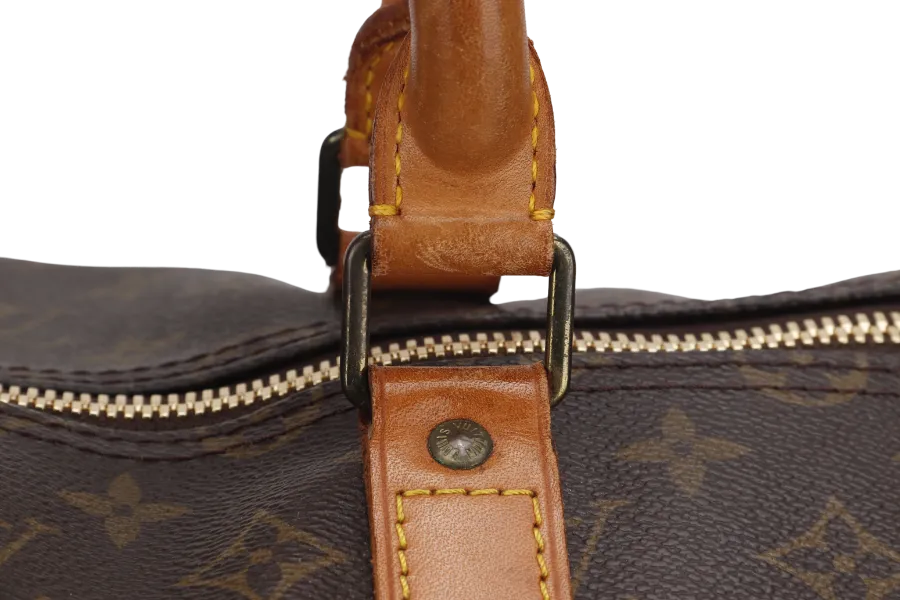 LOUIS VUITTON KEEPALL 55 MONOGRAM CANVAS GOLD HARDWARE WITH DUST COVER