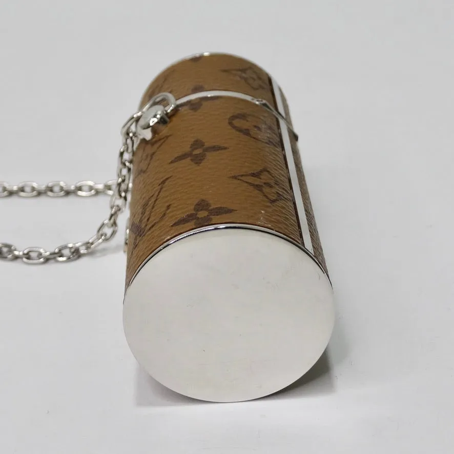 Louis Vuitton Lipstick Case on Chain Reverse Monogram Canvas