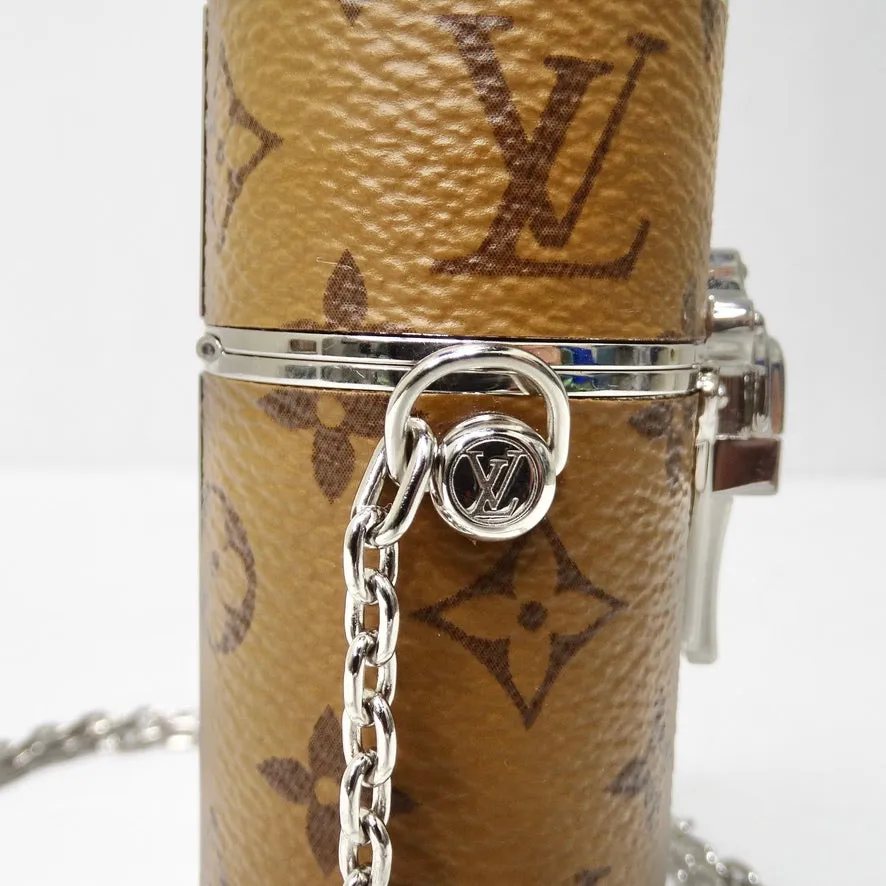 Louis Vuitton Lipstick Case on Chain Reverse Monogram Canvas
