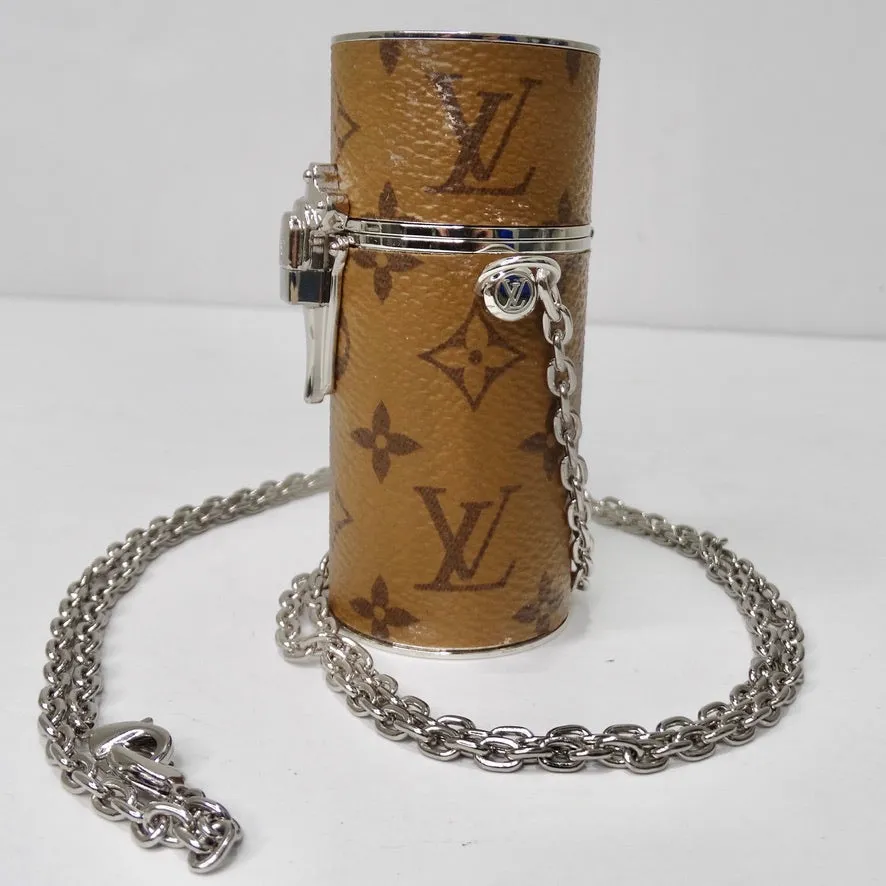 Louis Vuitton Lipstick Case on Chain Reverse Monogram Canvas