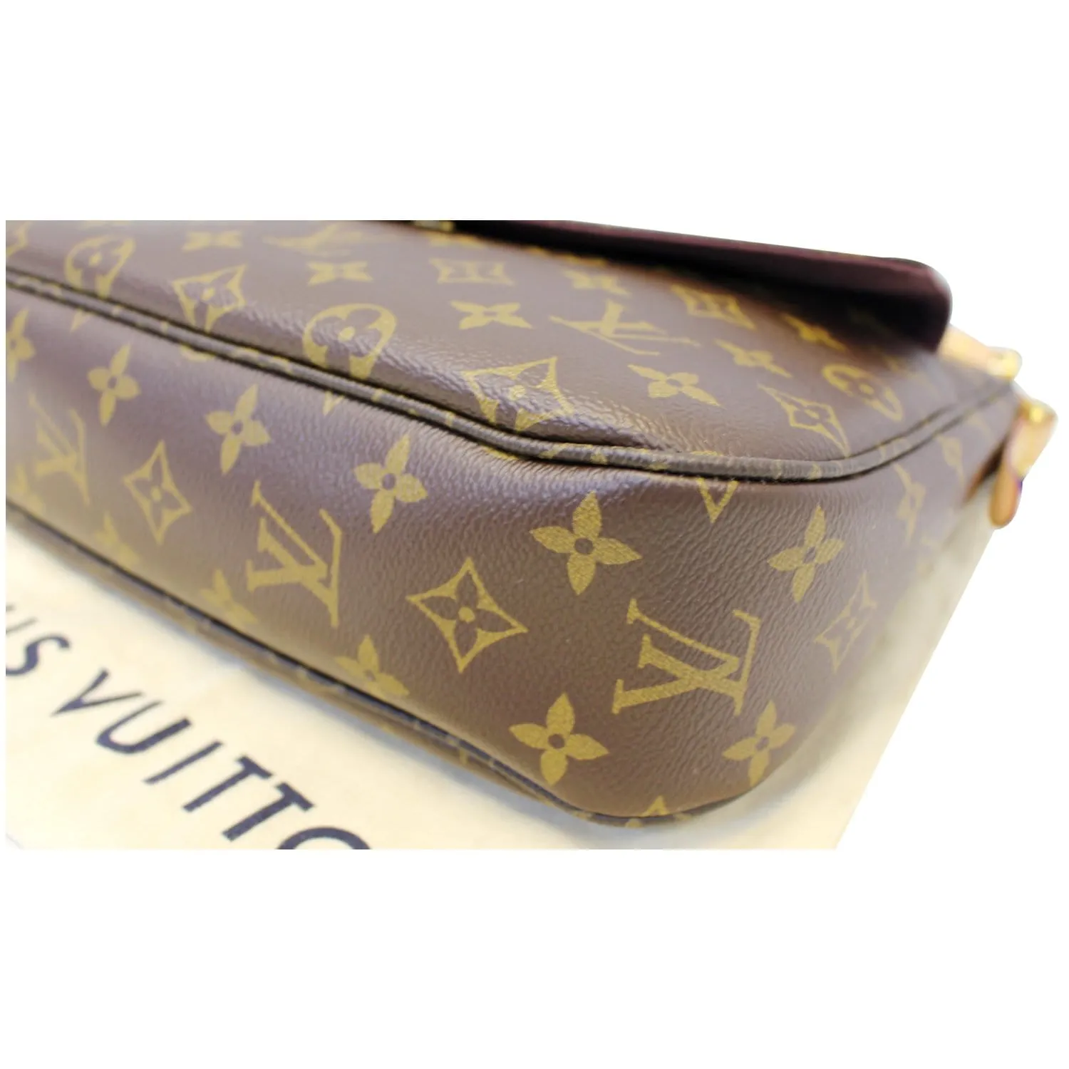 LOUIS VUITTON Mabillon Monogram Canvas Shoulder Crossbody Bag Brown