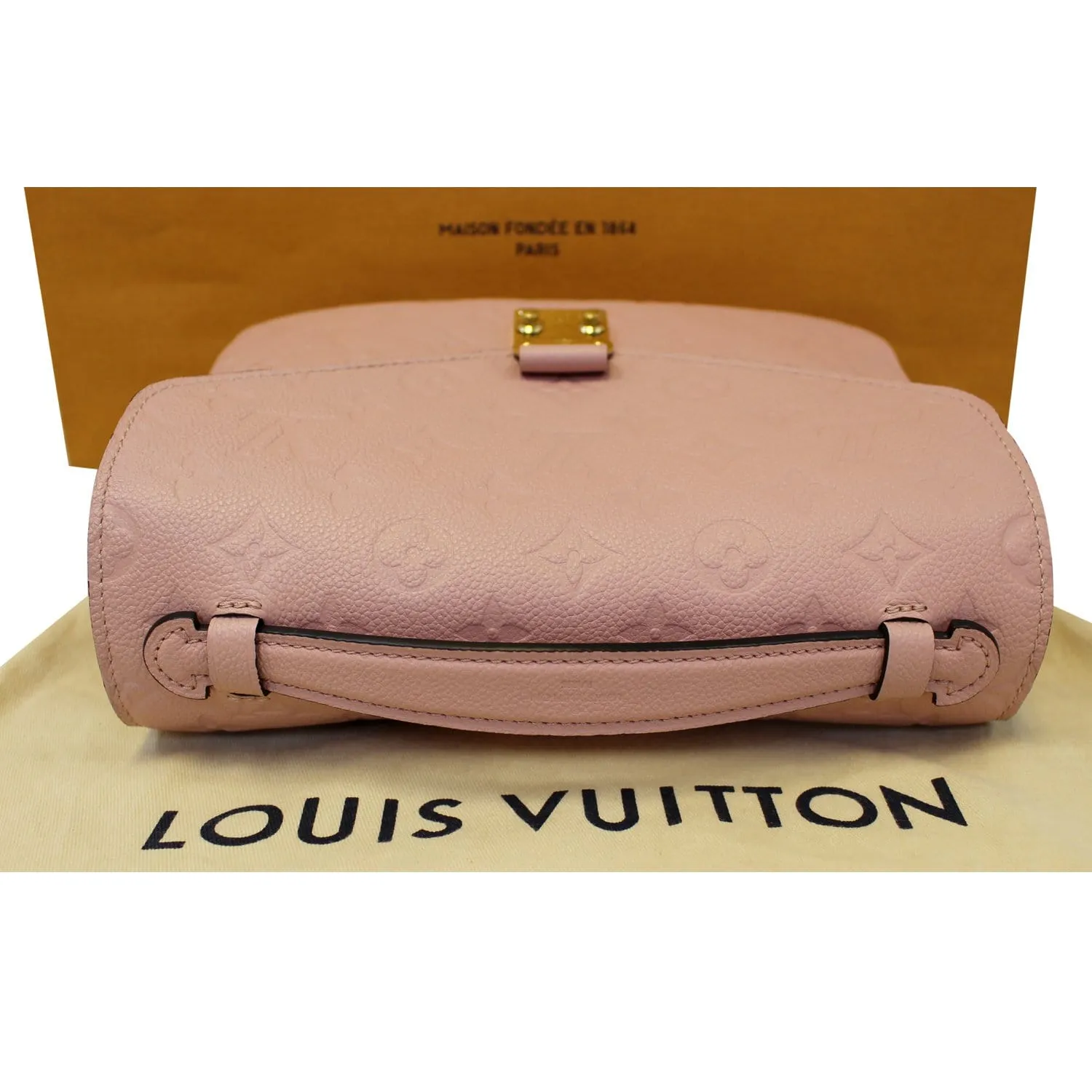 LOUIS VUITTON Metis Pochette Empreinte Crossbody Bag Rose Poudre