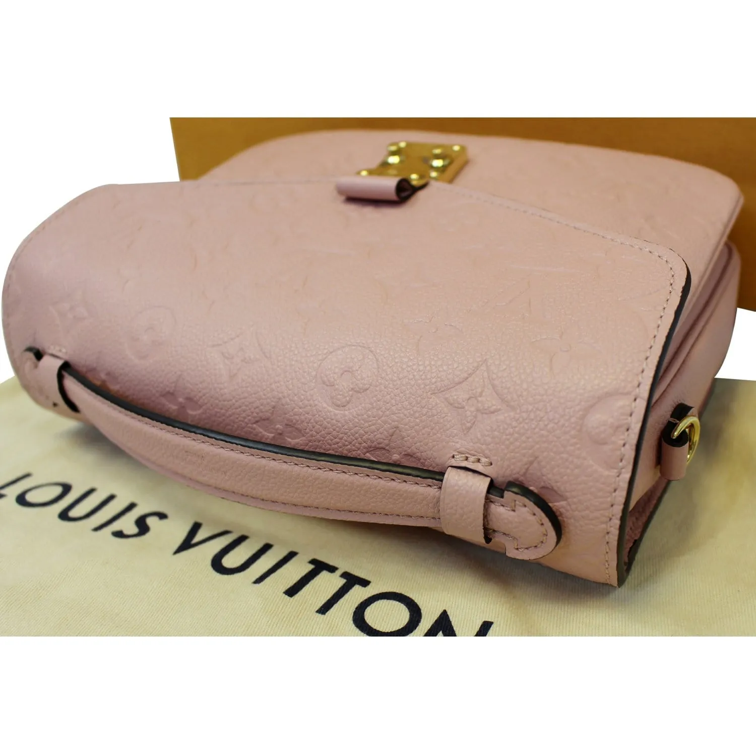 LOUIS VUITTON Metis Pochette Empreinte Crossbody Bag Rose Poudre