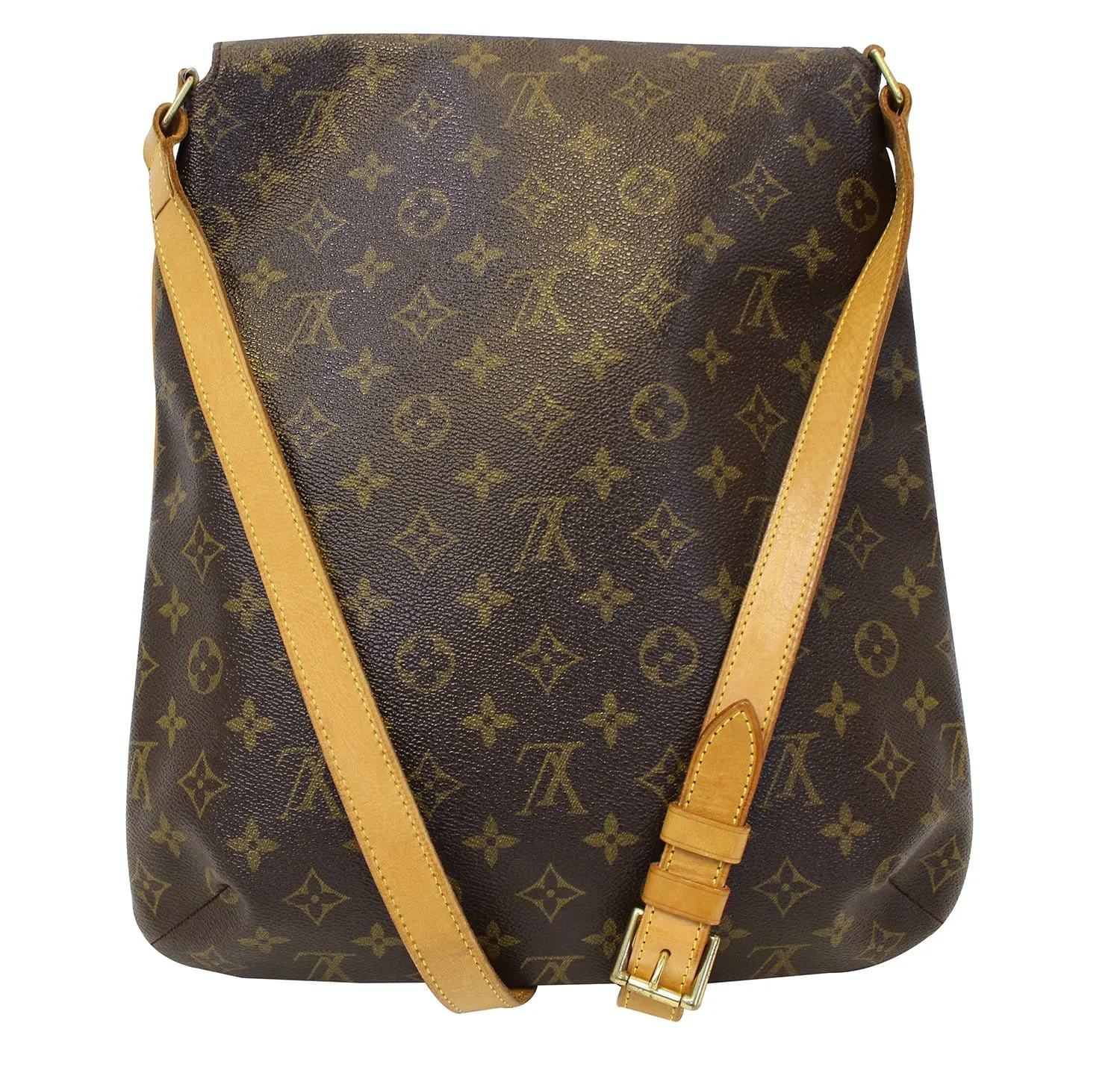 LOUIS VUITTON Monogram Canvas Musette Brown Crossbody Bag