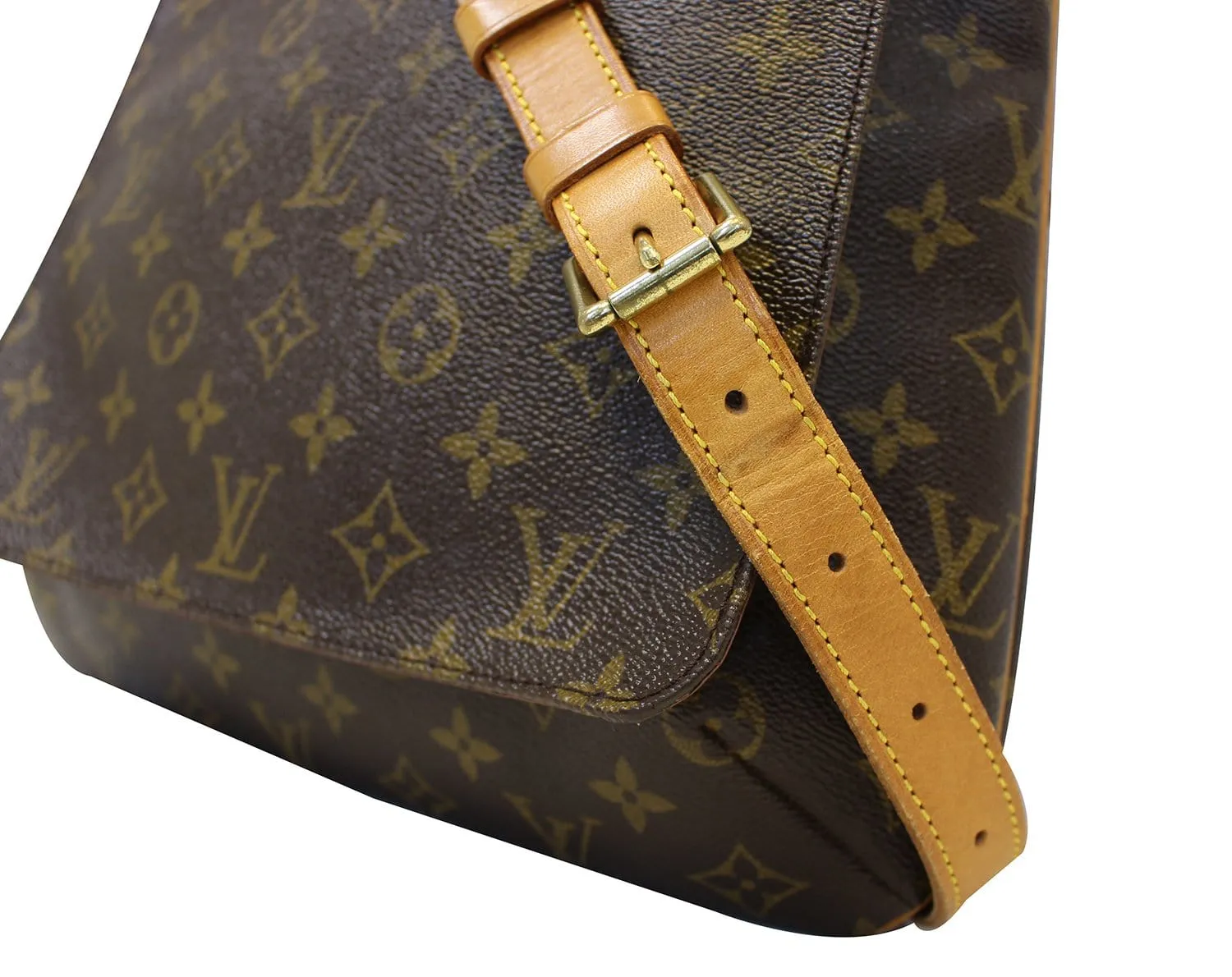 LOUIS VUITTON Monogram Canvas Musette Brown Crossbody Bag