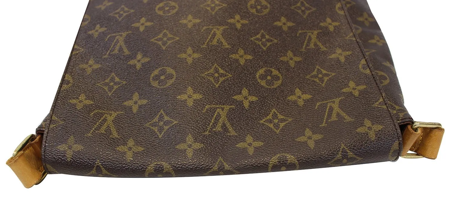 LOUIS VUITTON Monogram Canvas Musette Brown Crossbody Bag