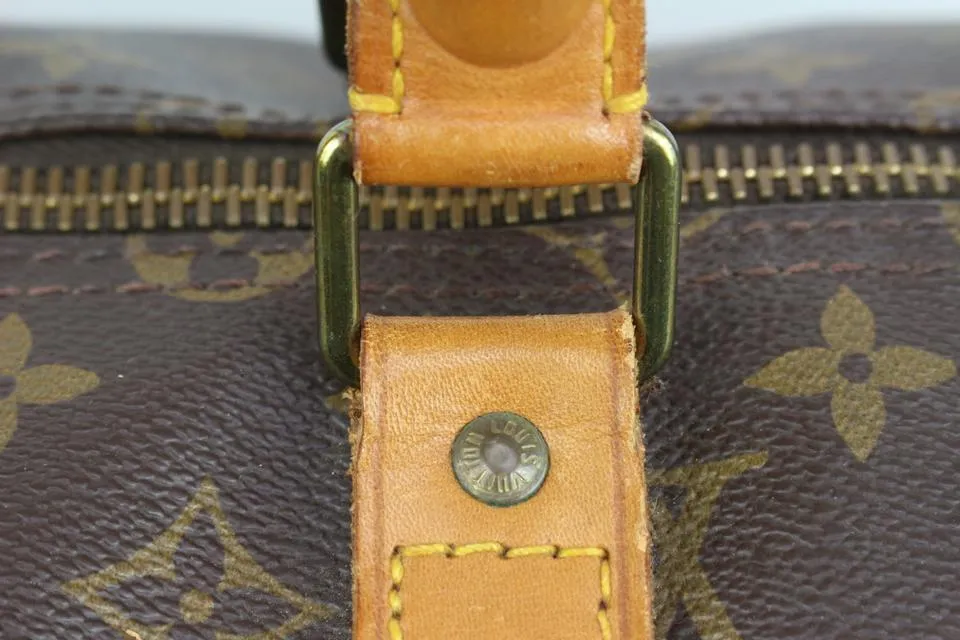 Louis Vuitton Monogram Keepall Bandouliere 55 Duffle Bag with Strap 83lk411s