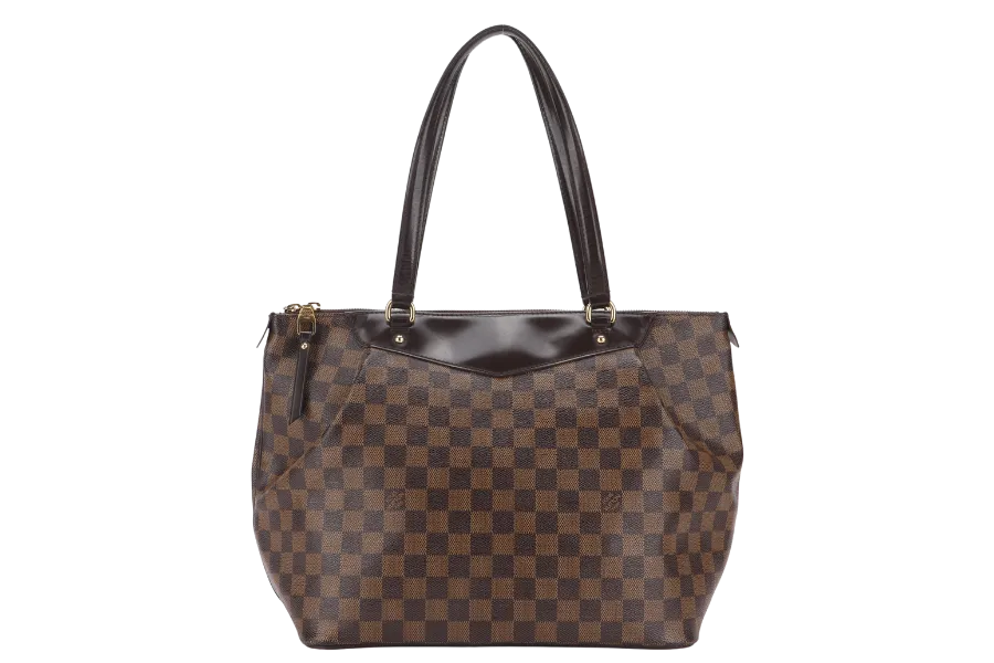LOUIS VUITTON N41103 WESTMINSTER GM DAMIER EBENE COATED CANVAS GOLD HARDWARE WITH DUST COVER