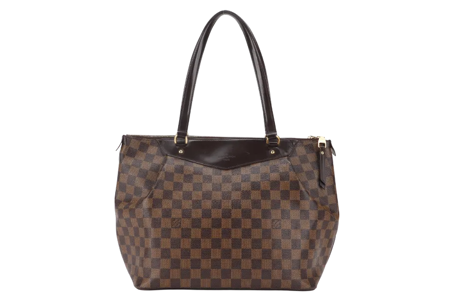LOUIS VUITTON N41103 WESTMINSTER GM DAMIER EBENE COATED CANVAS GOLD HARDWARE WITH DUST COVER