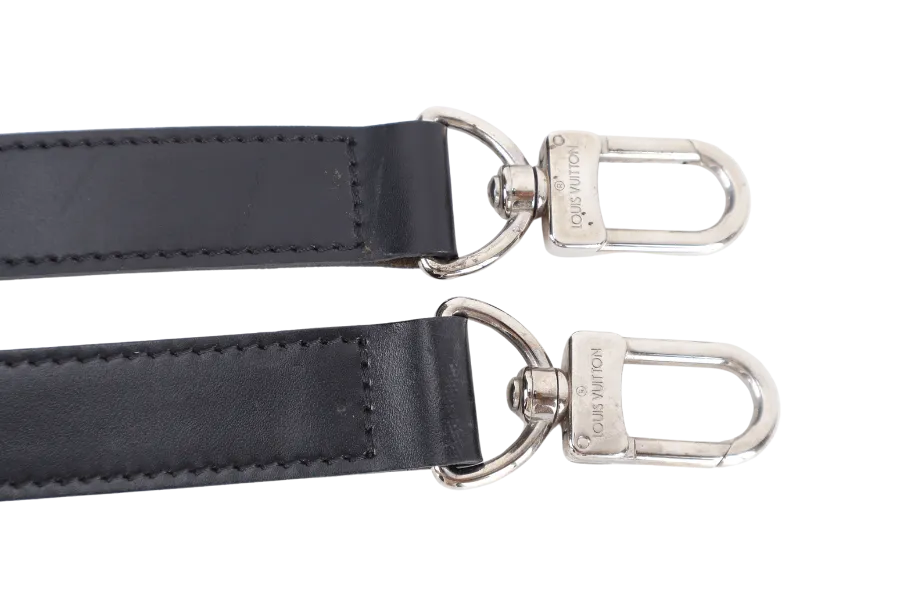 LOUIS VUITTON N41418 KEEPALL BANDOULIERE 45 DAMIER GRAPHITE CANVAS SILVER HARDWARE WITH STRAPS NO DUST COVER