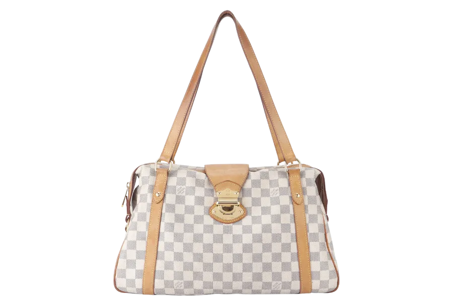 LOUIS VUITTON STRESA PM (N42220) DAMIER AZUR GOLD HARDWARE NO DUST COVER