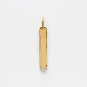 Louise Thompson Lucky Diamond Tag Charm