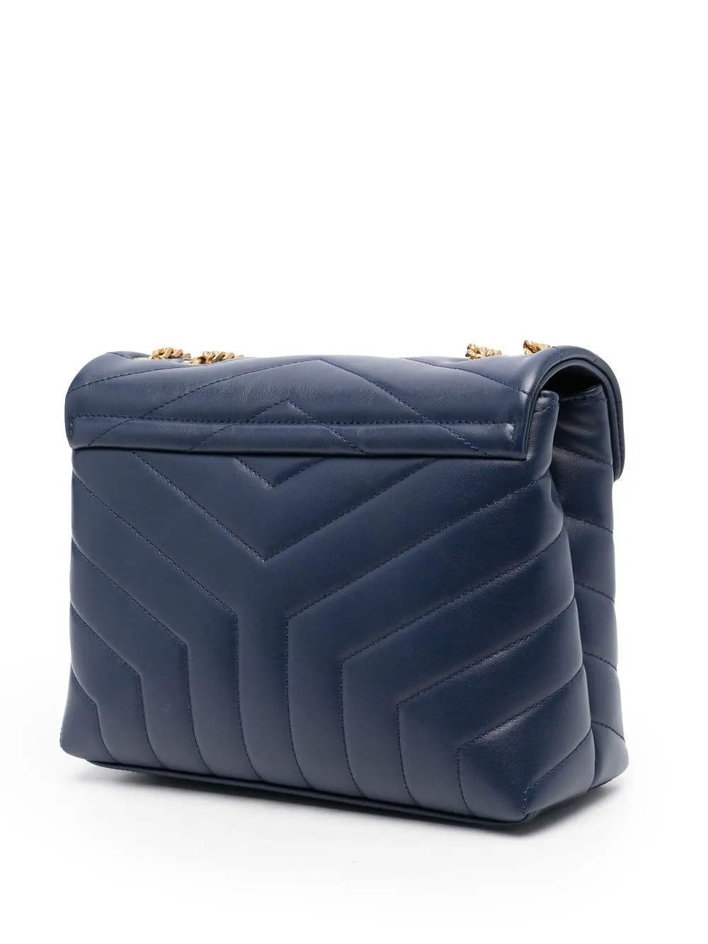 Loulou Navy Small Shoulder Bag