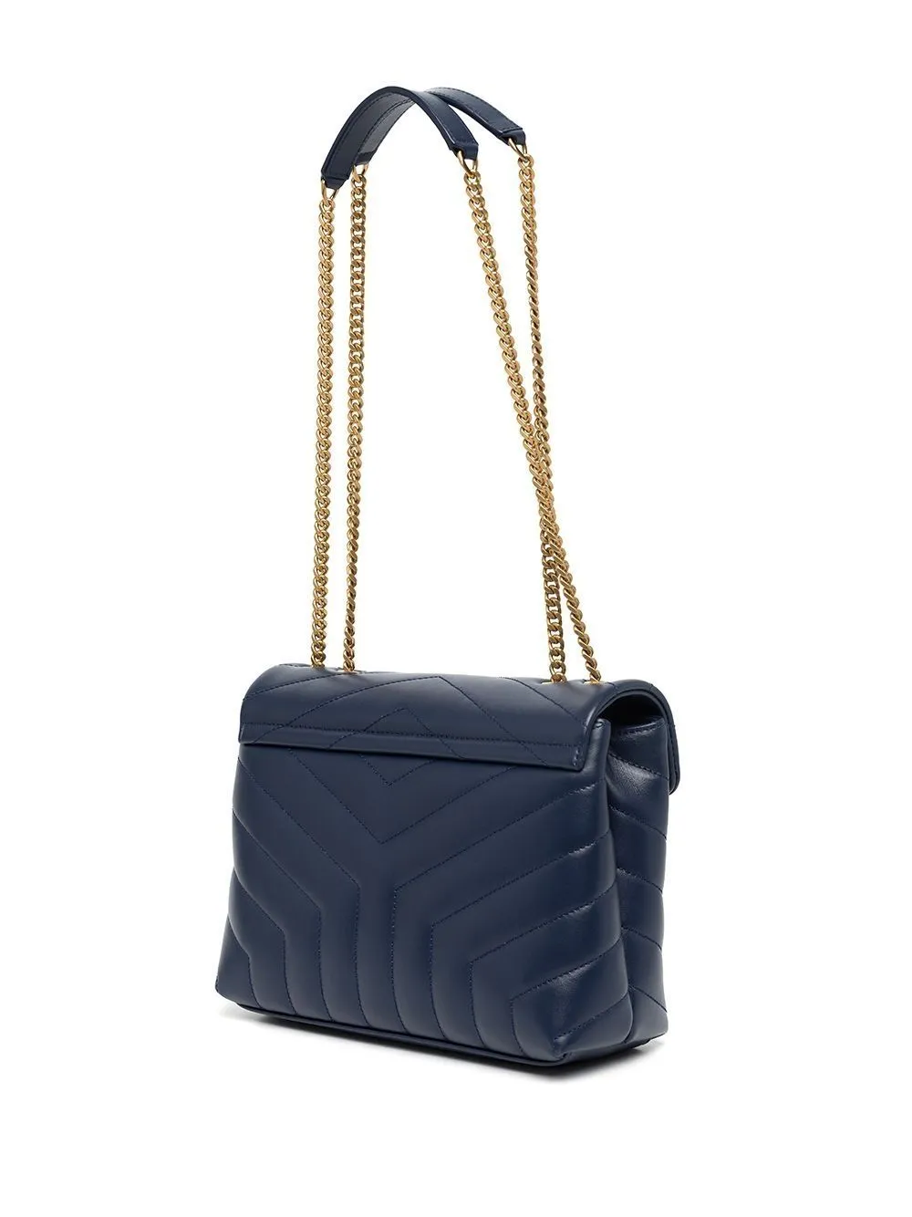 Loulou Navy Small Shoulder Bag