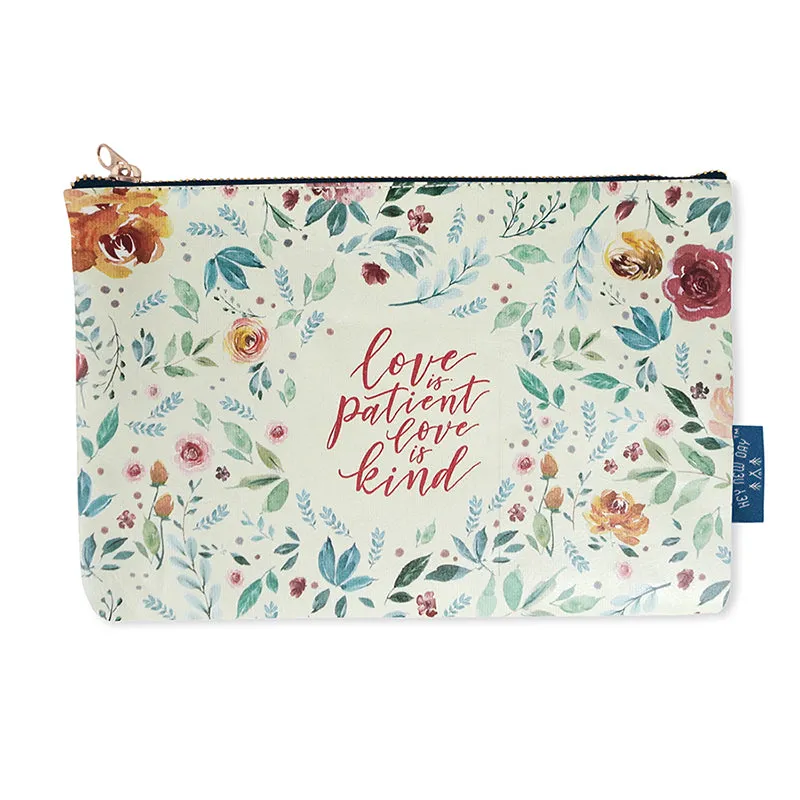 Love Is Patient Love Is Kind {Pouch}