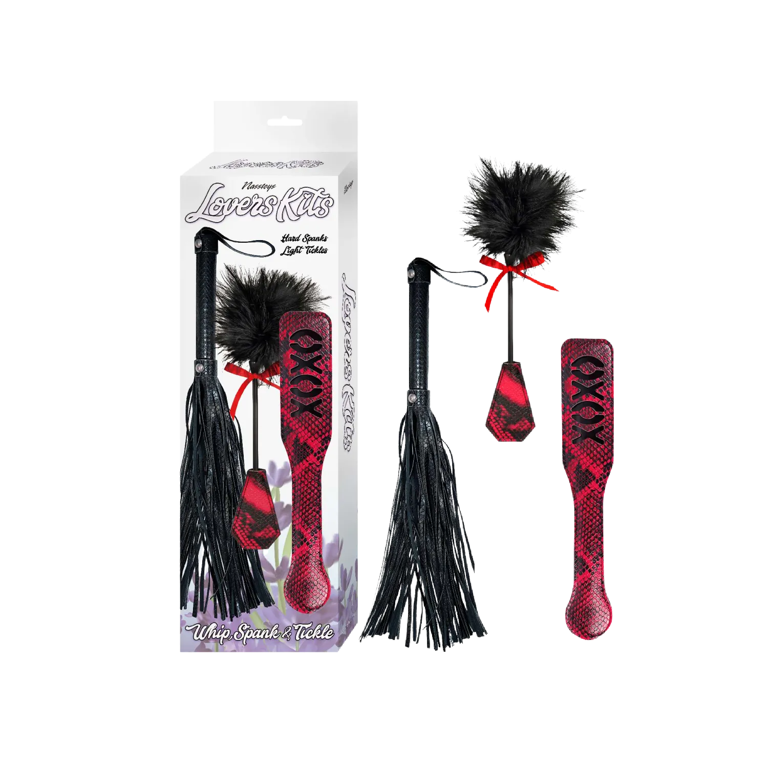 LOVERS KITS WHIP, TICKLE & PADDLE
