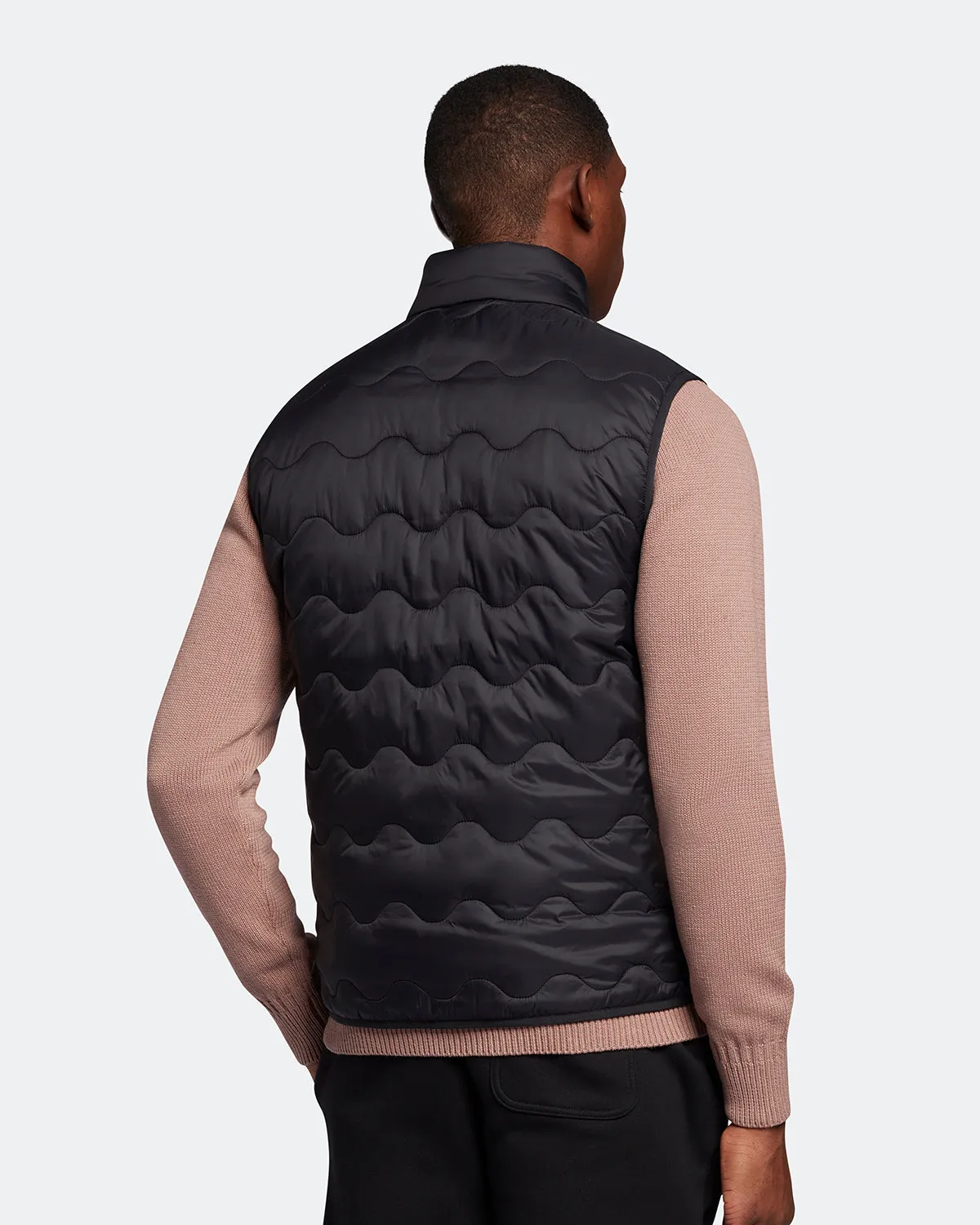 Lyle & Scott JK1802V Crest Quilted Gilet Black