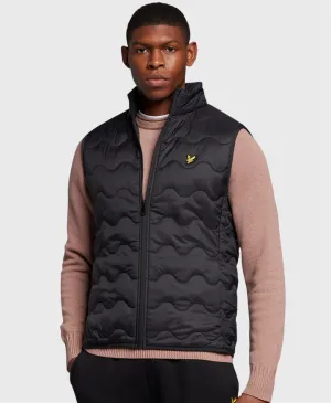 Lyle & Scott JK1802V Crest Quilted Gilet Black
