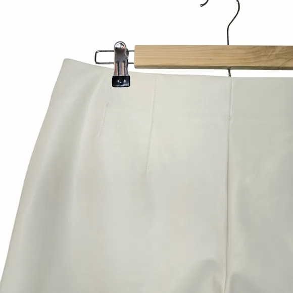Maeve for Anthropologie Faux Leather Micro Shorts