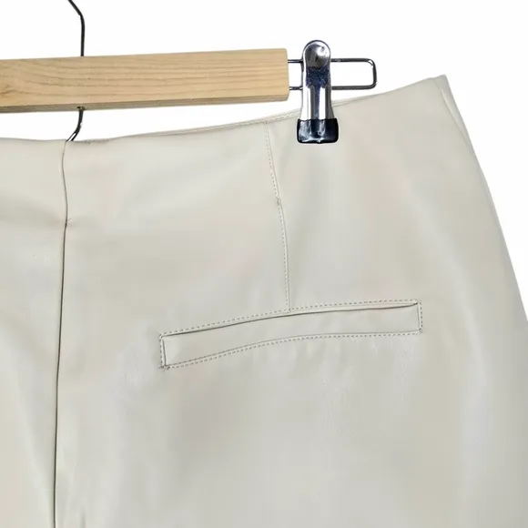 Maeve for Anthropologie Faux Leather Micro Shorts