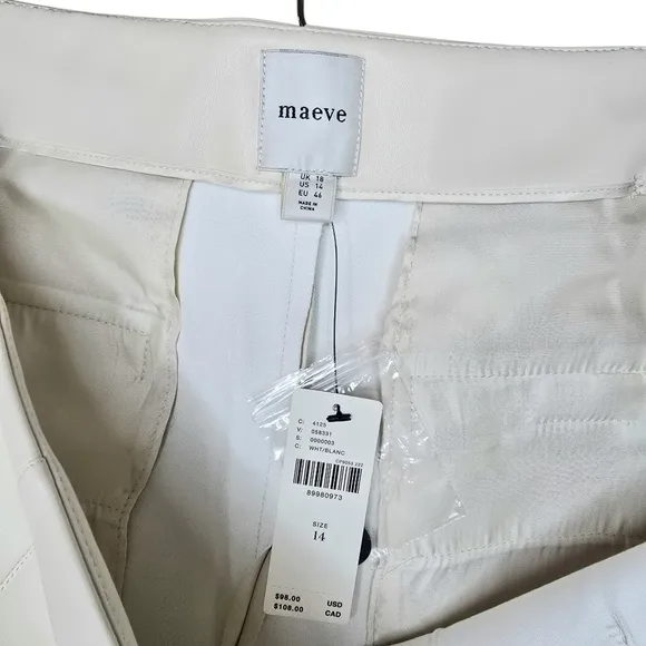 Maeve for Anthropologie Faux Leather Micro Shorts