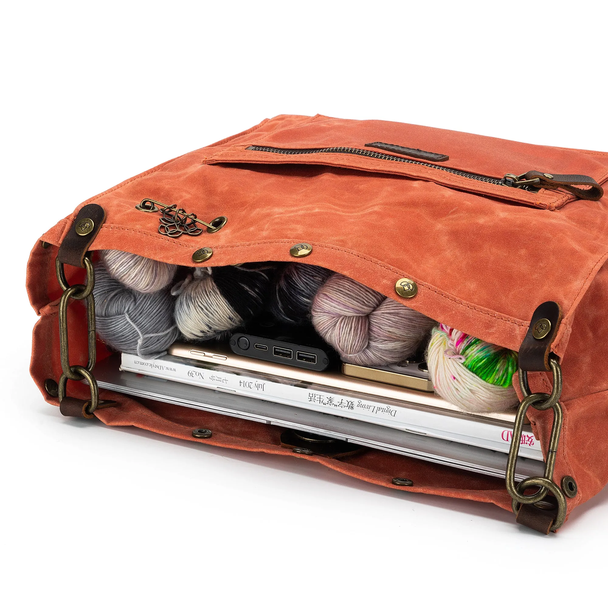 Maker's Canvas Rucksack | Orange