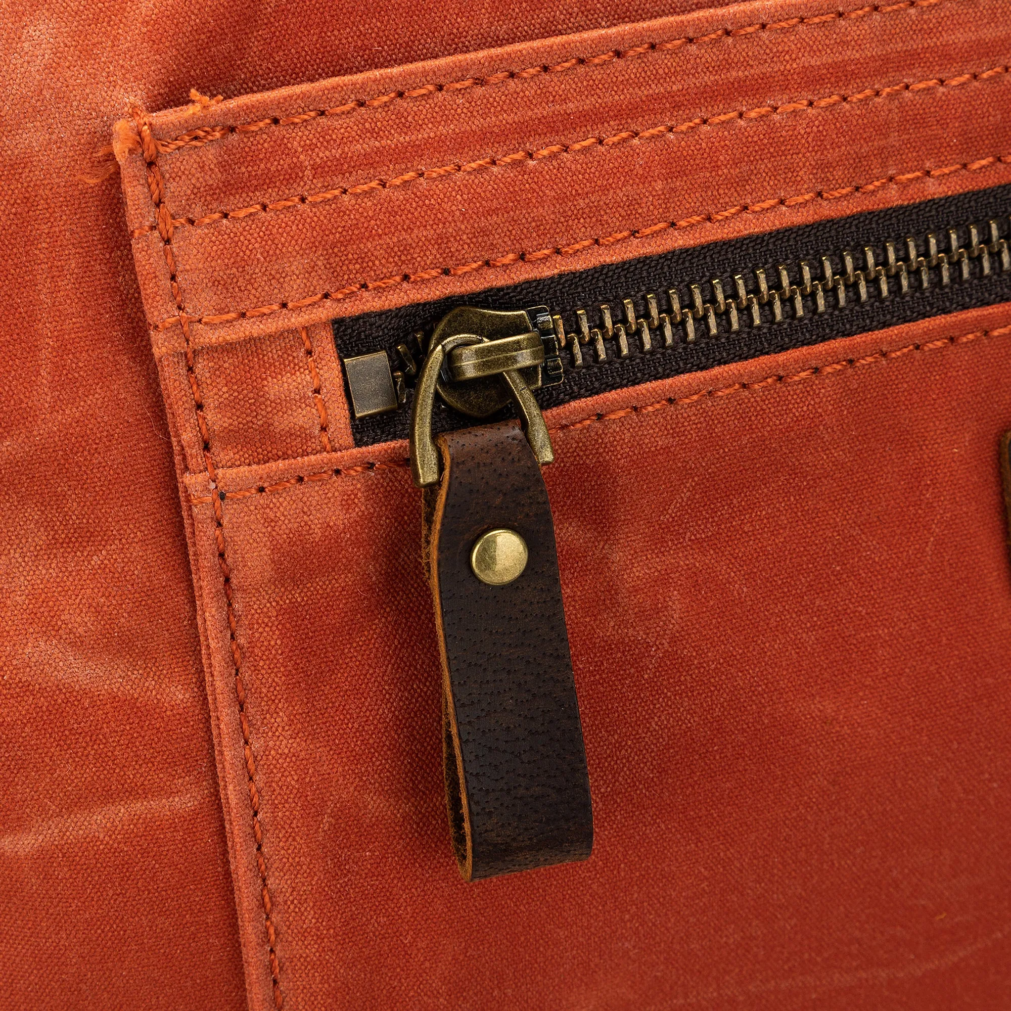 Maker's Canvas Rucksack | Orange