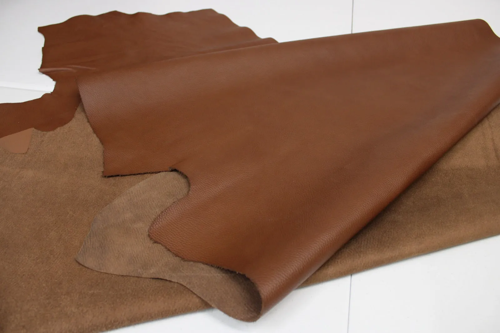 MAPLE COWHIDE LEATHER -  Soft Grain Maple Leather 2.5-3 oz. - Leatherworks, Upholstery, Crafts