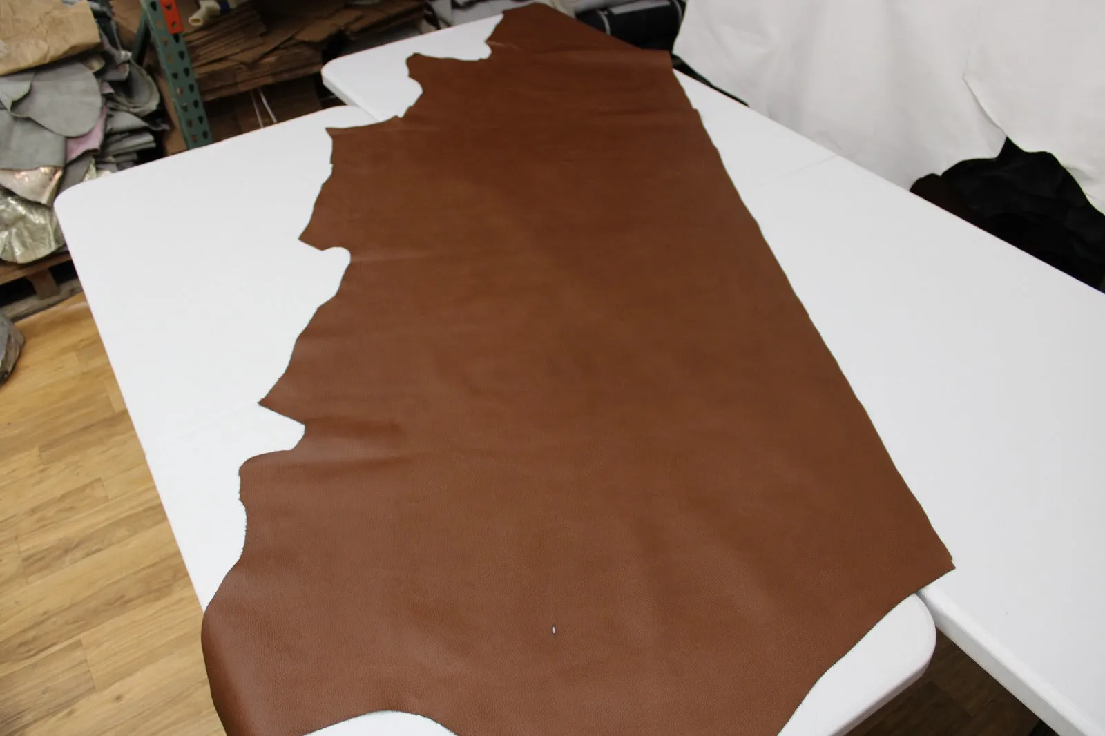 MAPLE COWHIDE LEATHER -  Soft Grain Maple Leather 2.5-3 oz. - Leatherworks, Upholstery, Crafts
