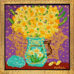 March Daffodil & Aquamarine