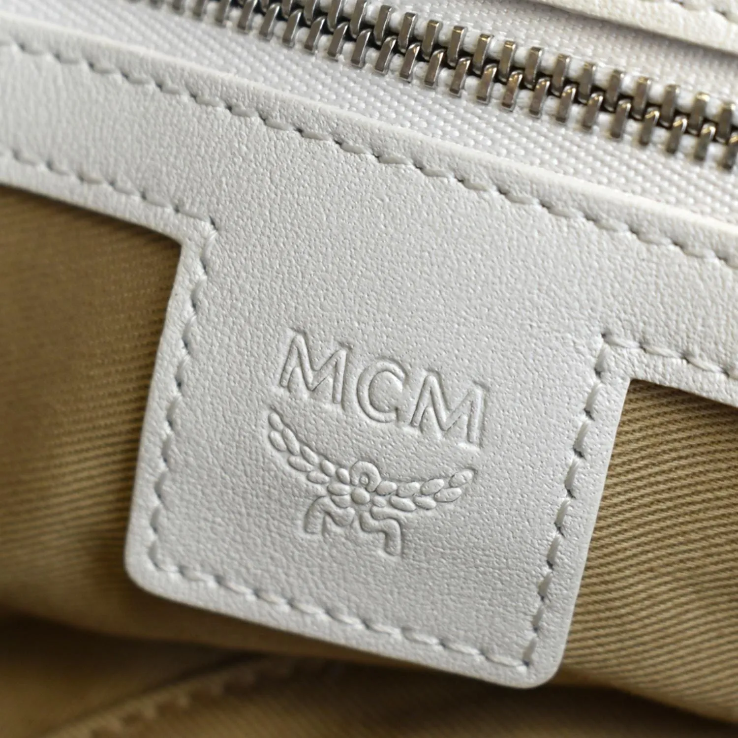 MCM Visetos Medium Canvas Crossbody Pouch Multicolor