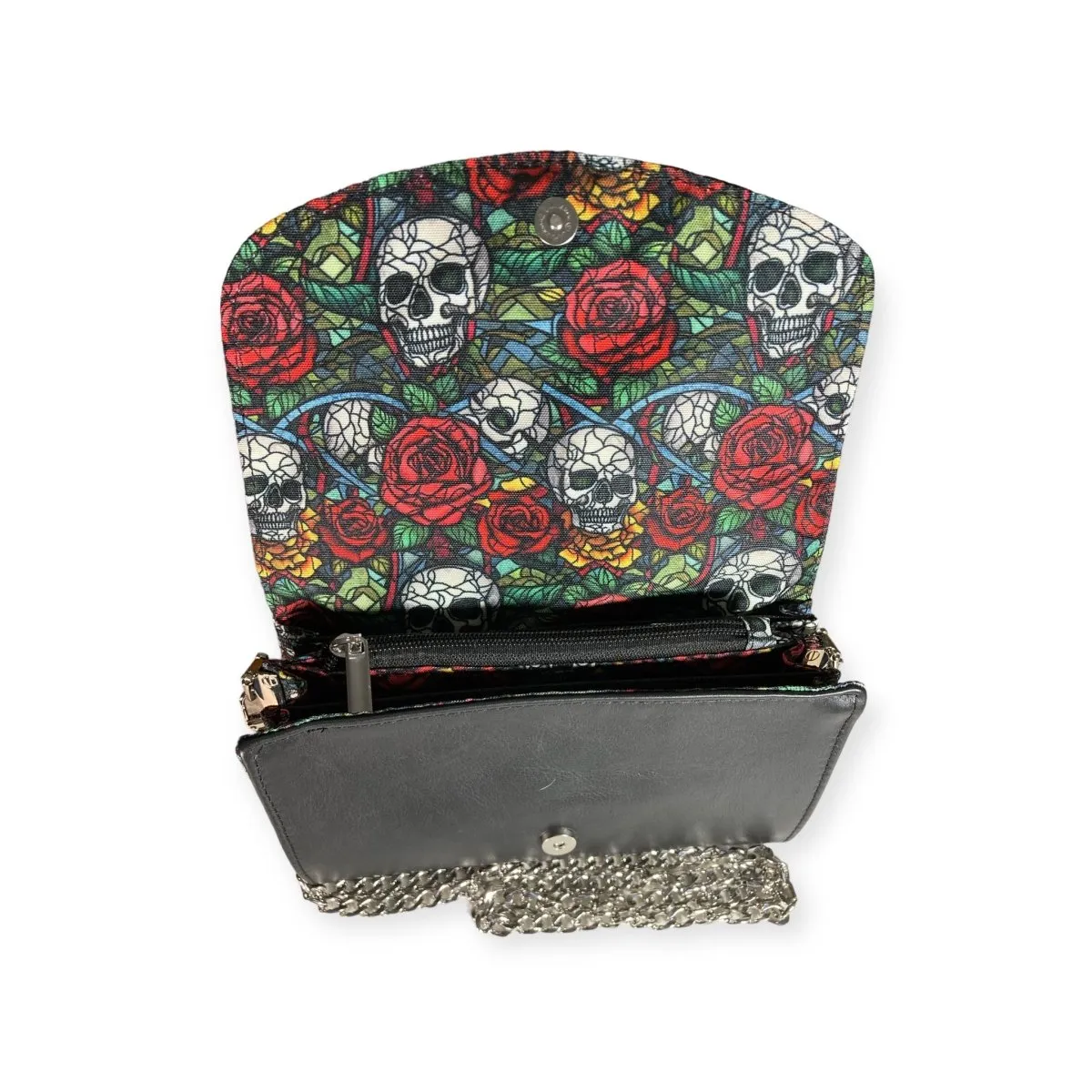 Memento Mori Black Nappa Leather Crossbody