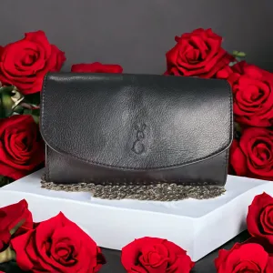 Memento Mori Black Nappa Leather Crossbody