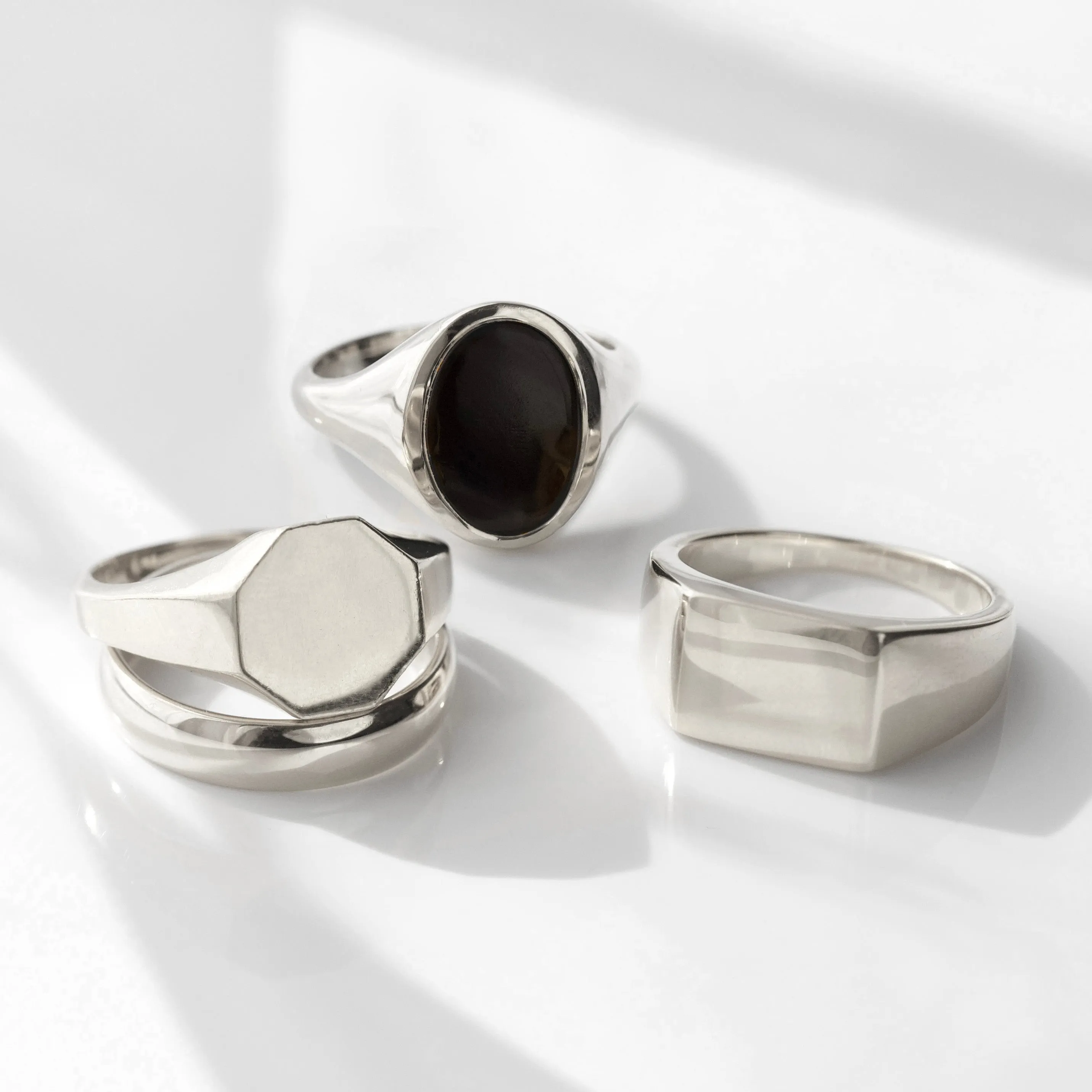 Mens Square Signet Ring
