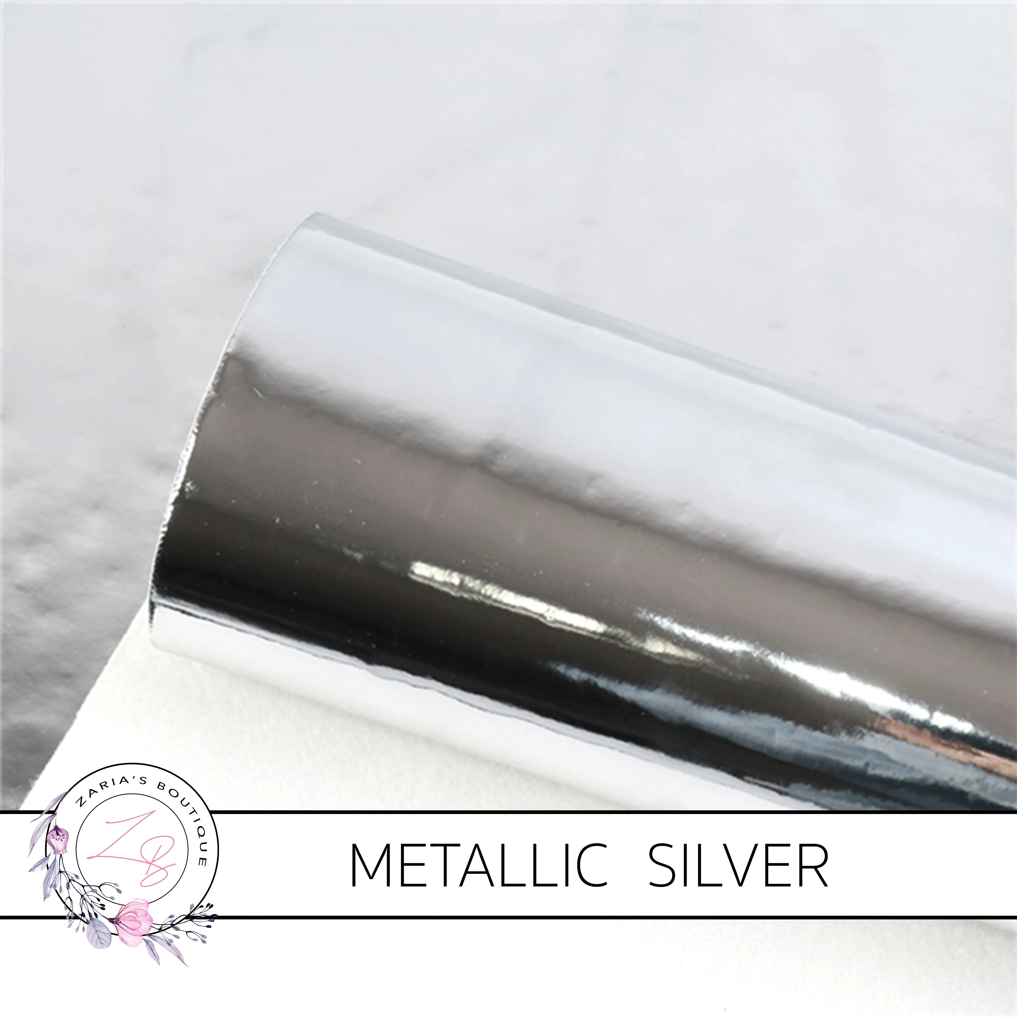 Metallic Shiny Mirror ~ Hot Pink ~ Faux Leather Sheets