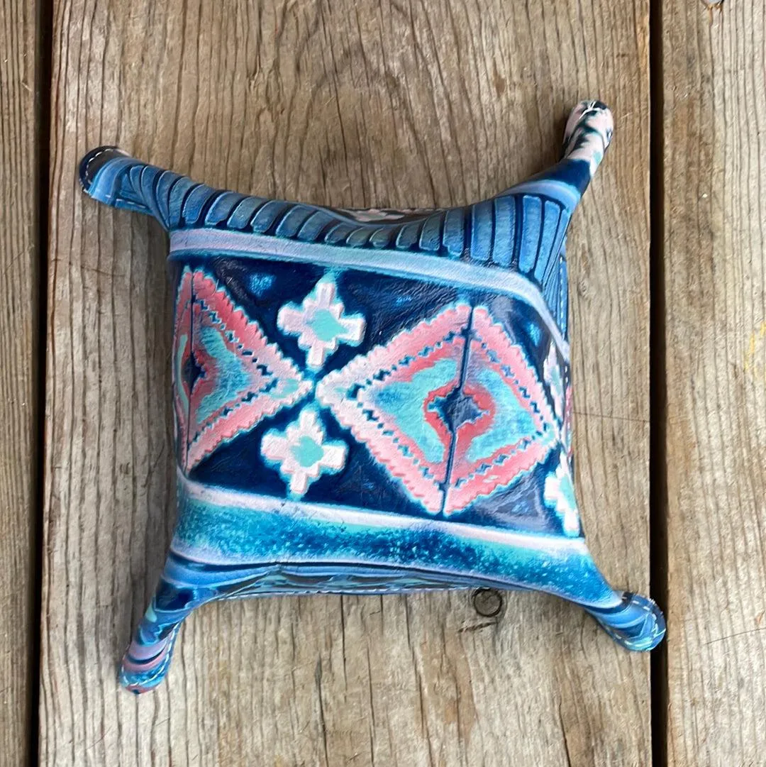 Mini Tray - Chocolate & White w/ Tucson Sundown Navajo