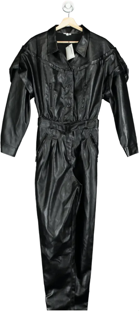 Mistress Rocks Black Relent Jumpsuit UK S