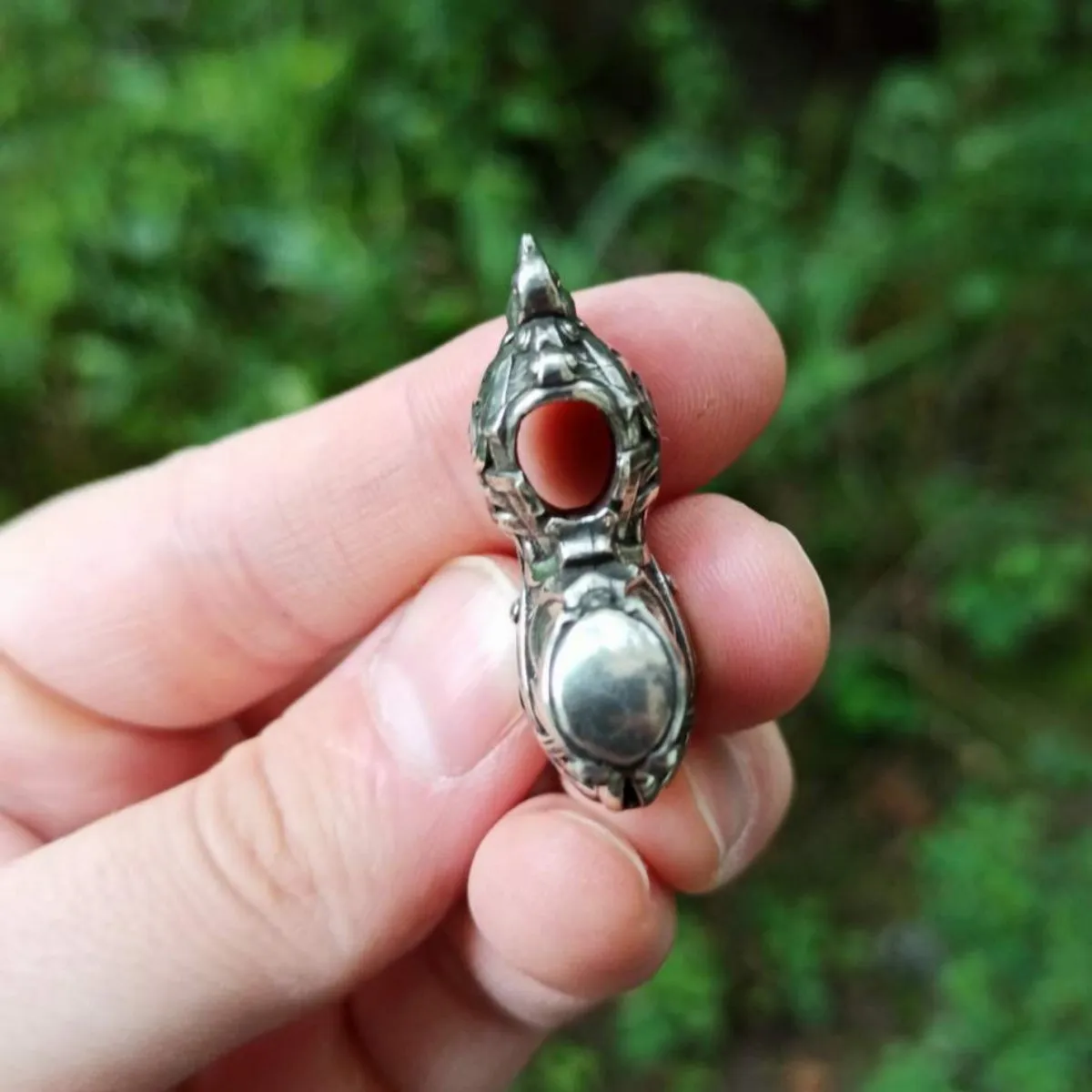 Mjolnir Hammer silver pendant