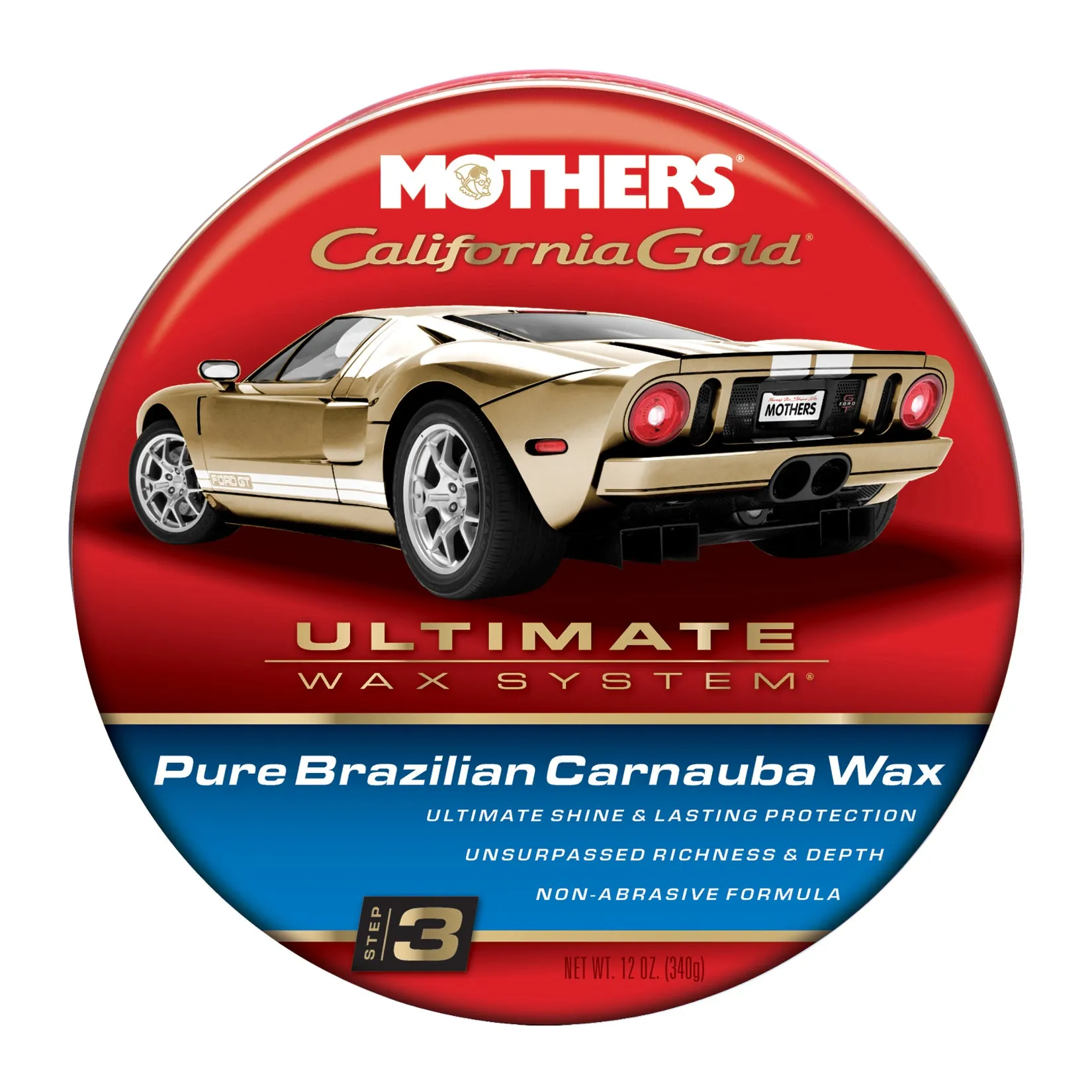 MOTHERS California Gold Pure Brazilian Carnauba Wax 12oz.